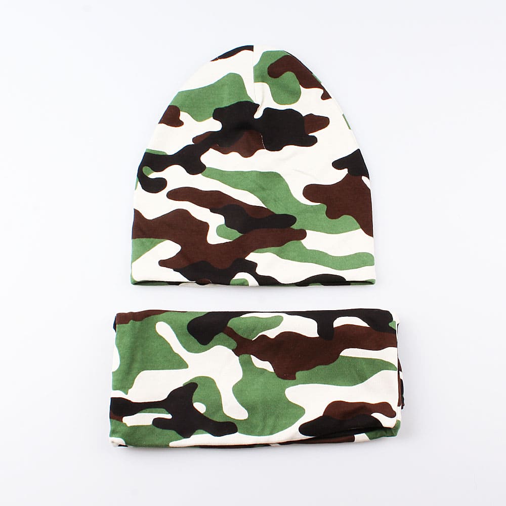 07711197-40 Комплект детский шапка+снуд двухслойный зеленый, все фото 1