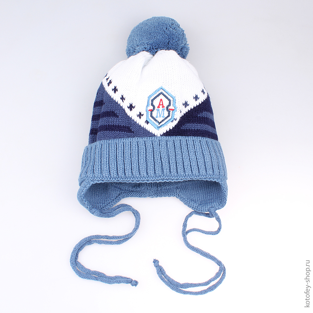 07711063-10 Шапка зимняя голубая, все фото 1