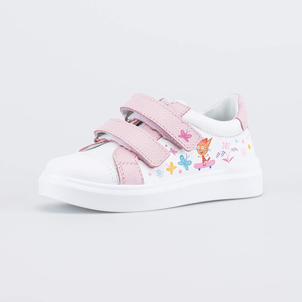 332160-22 Белые кожаные полуботинки Три кота, все фото 1