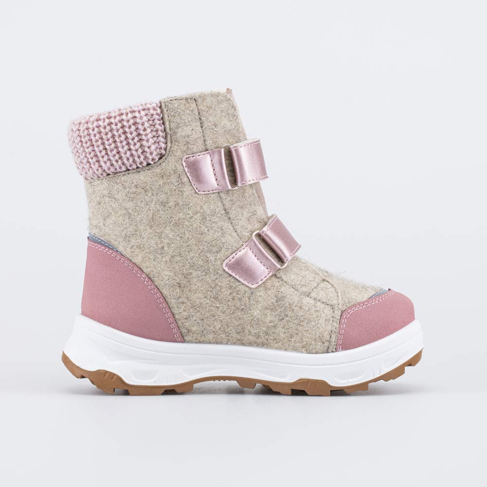 457005-41 Бежевые валенки для девочки Звезды , все фото 2