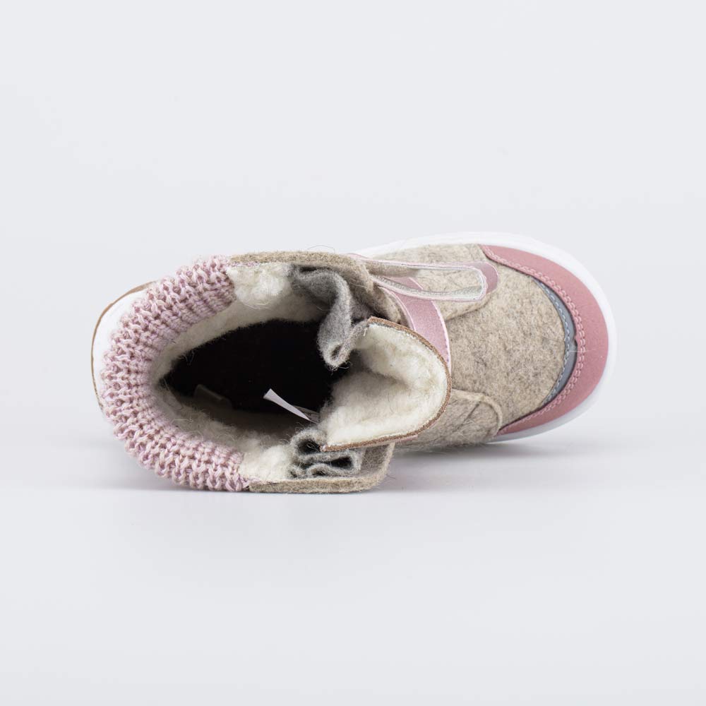 457005-41 Бежевые валенки для девочки Звезды , все фото 4