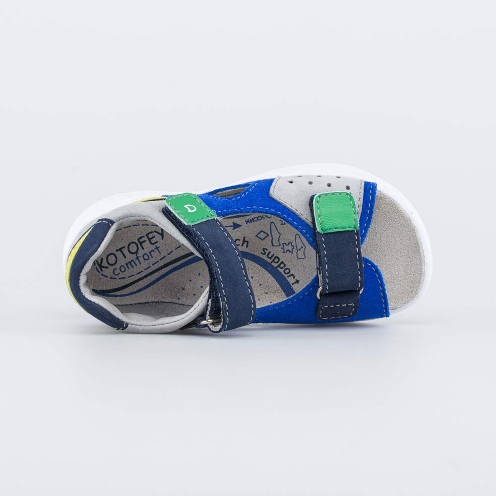 122180-25 Сандалии из натурального нубука для мальчика, все фото 4