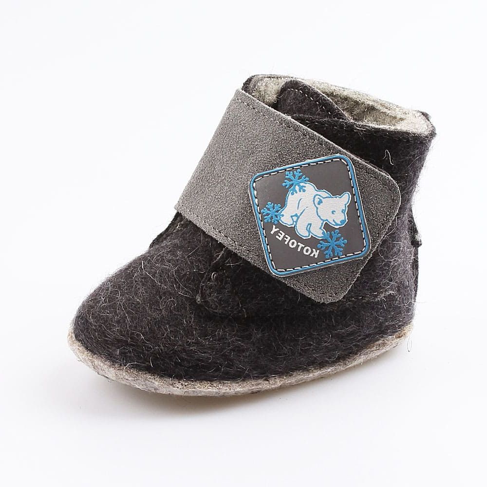 007011-44 Пинетки- из войлока Северный мишка, все фото 1