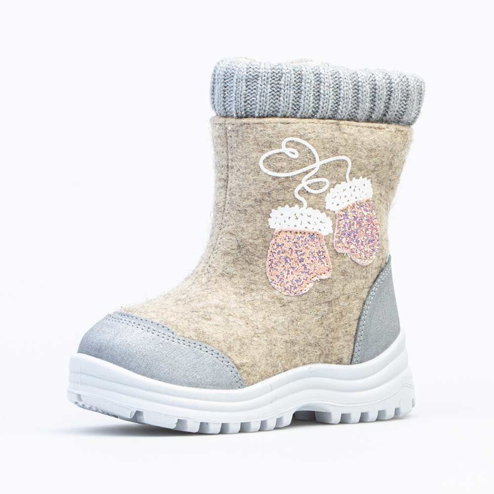 467050-41 Валенки на молнии Варежки бежевый, все фото 1