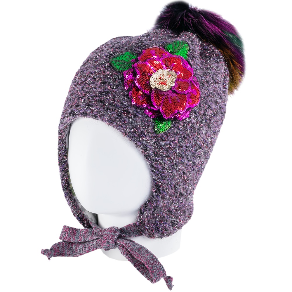 41876V-55 Зимняя шапка для девочки Карнавал, все фото 1