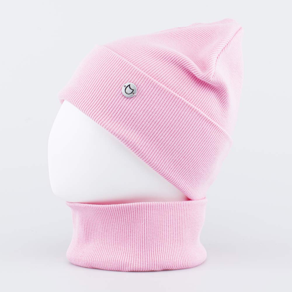 07811636-40 Комплект шапка+снуд двухслойный розовый, все фото 2