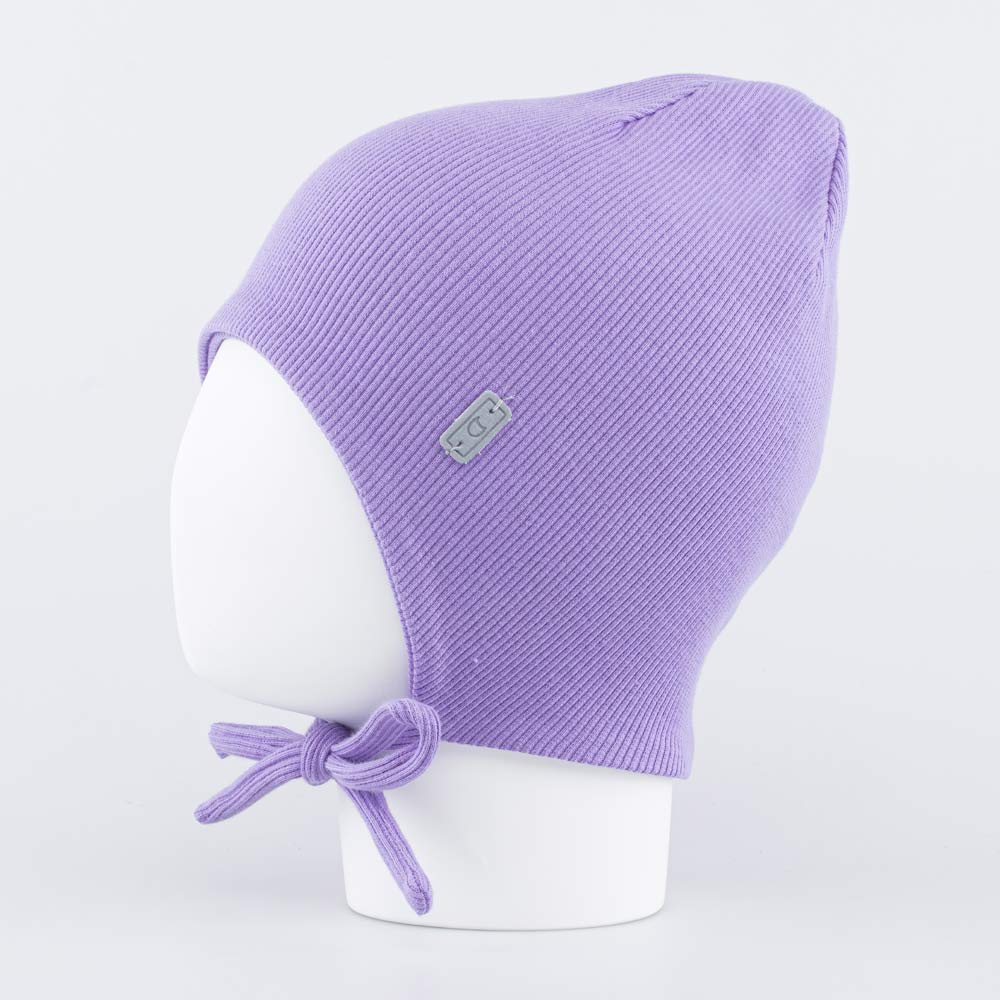 07811651-40 Шапка детская с завязками фиолетовый, все фото 2