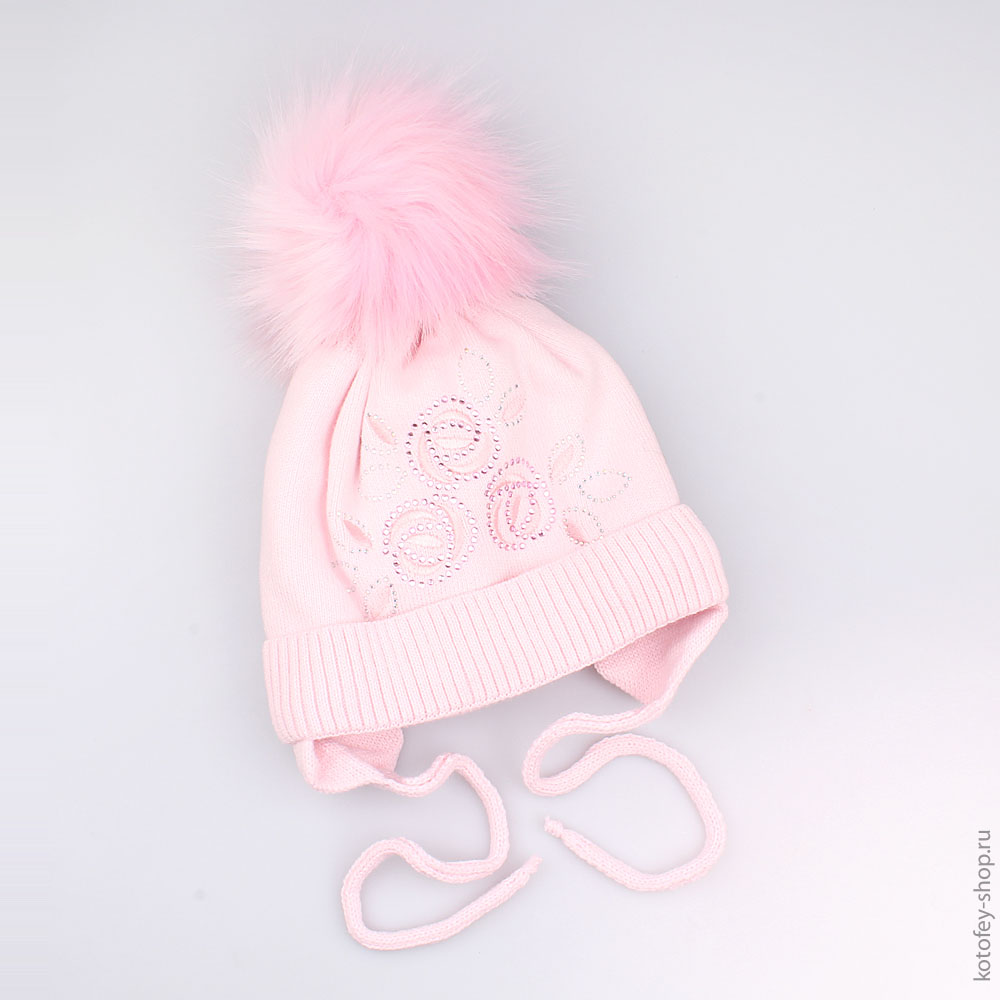 07811076-00 Шапка зимняя розовая, все фото 1