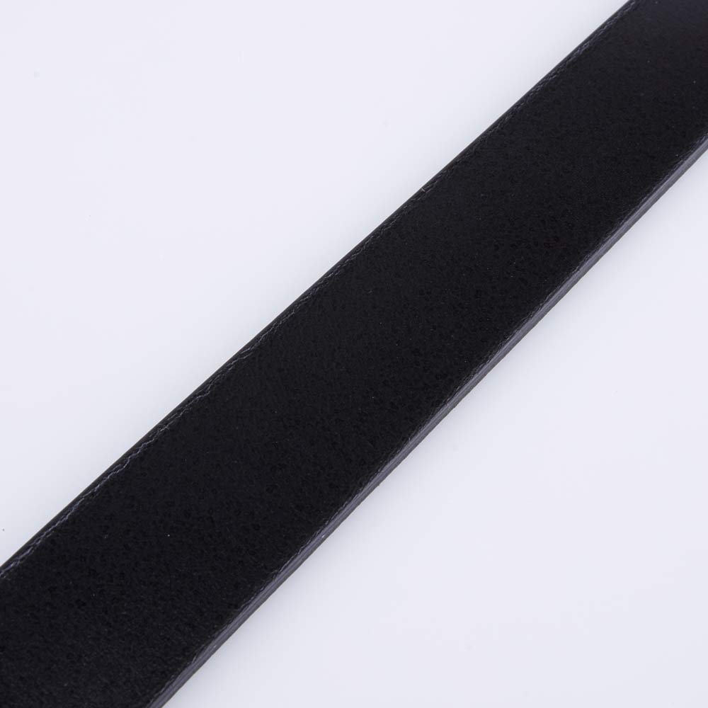 03704028-30 Гладкий кожаный черный ремень, все фото 4