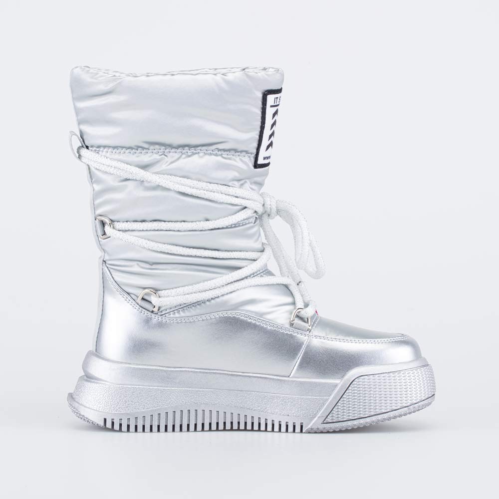 764055-41 Сапоги-дутики для девочки-подростка серебристый, все фото 2