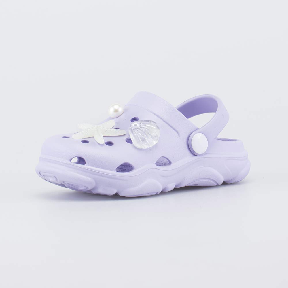 525139-08 Пляжные сабо для девочки Сиреневый, все фото 1