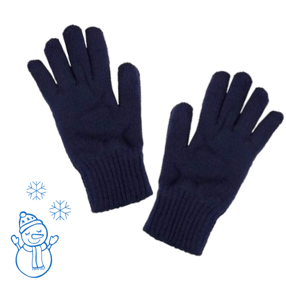 07721176-41 Теплые перчатки детские Угольно-синий, все фото 1
