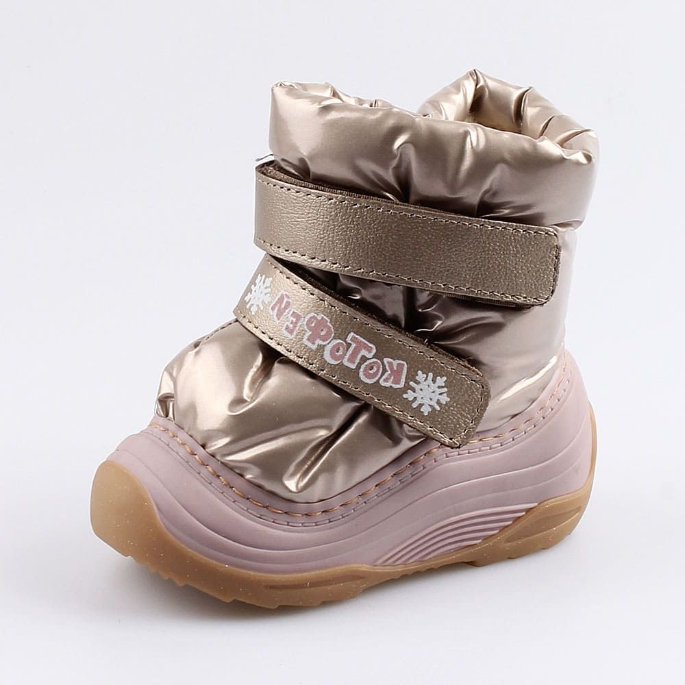 061011-41 Зимние сапожки-дутики бронзовый, все фото 1