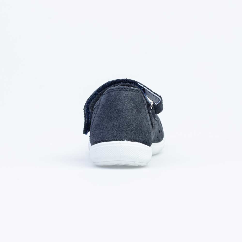 532234-23 Туфли-балетки для девочки синий велюр, все фото 5