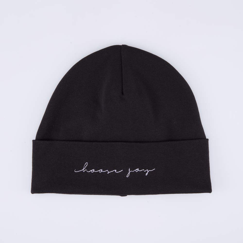 07811434-42 Шапка хлопковая с отворотом детская черный, все фото 1