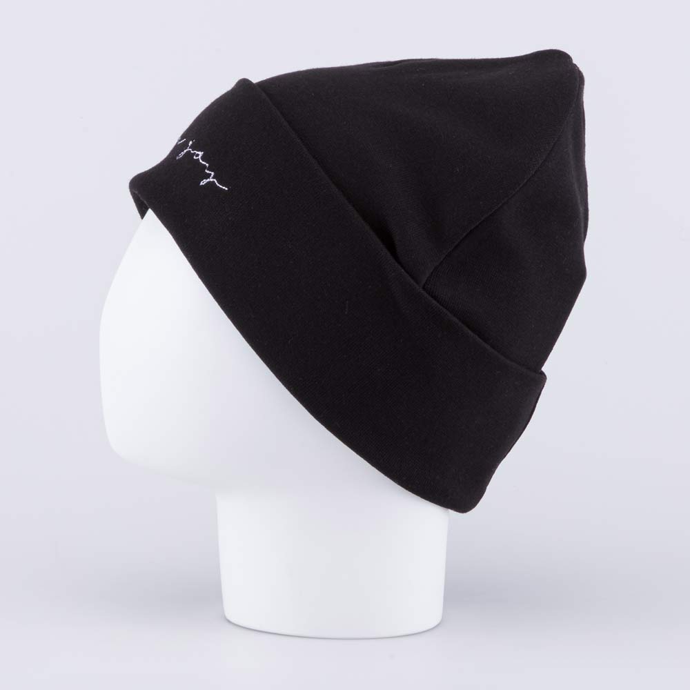 07811434-42 Шапка хлопковая с отворотом детская черный, все фото 3
