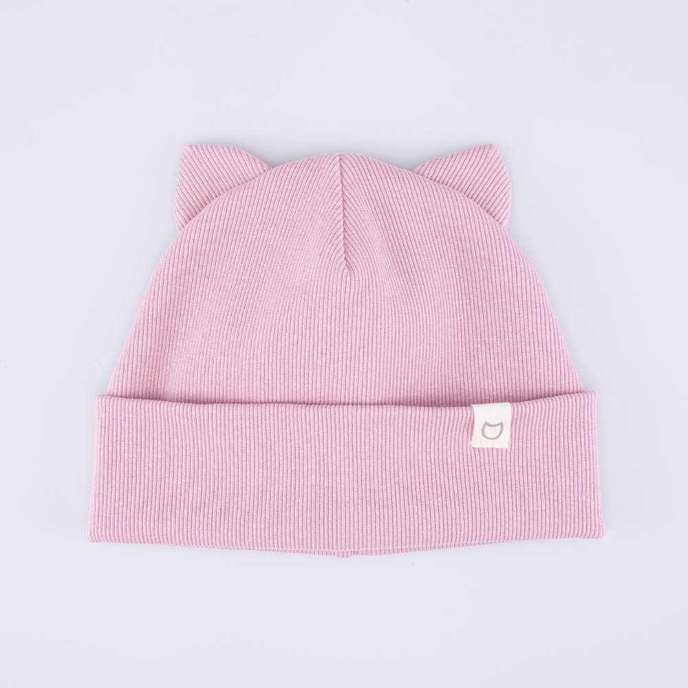 07811435-41 Шапка хлопковая с отворотом детская розовый, все фото 1