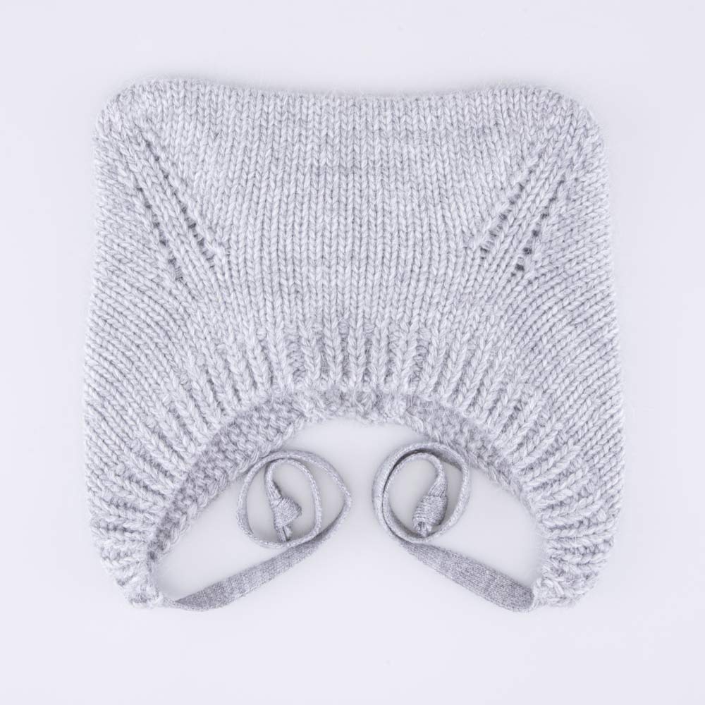 07811437-42 Шапка-чепец детская светло-серый, все фото 1