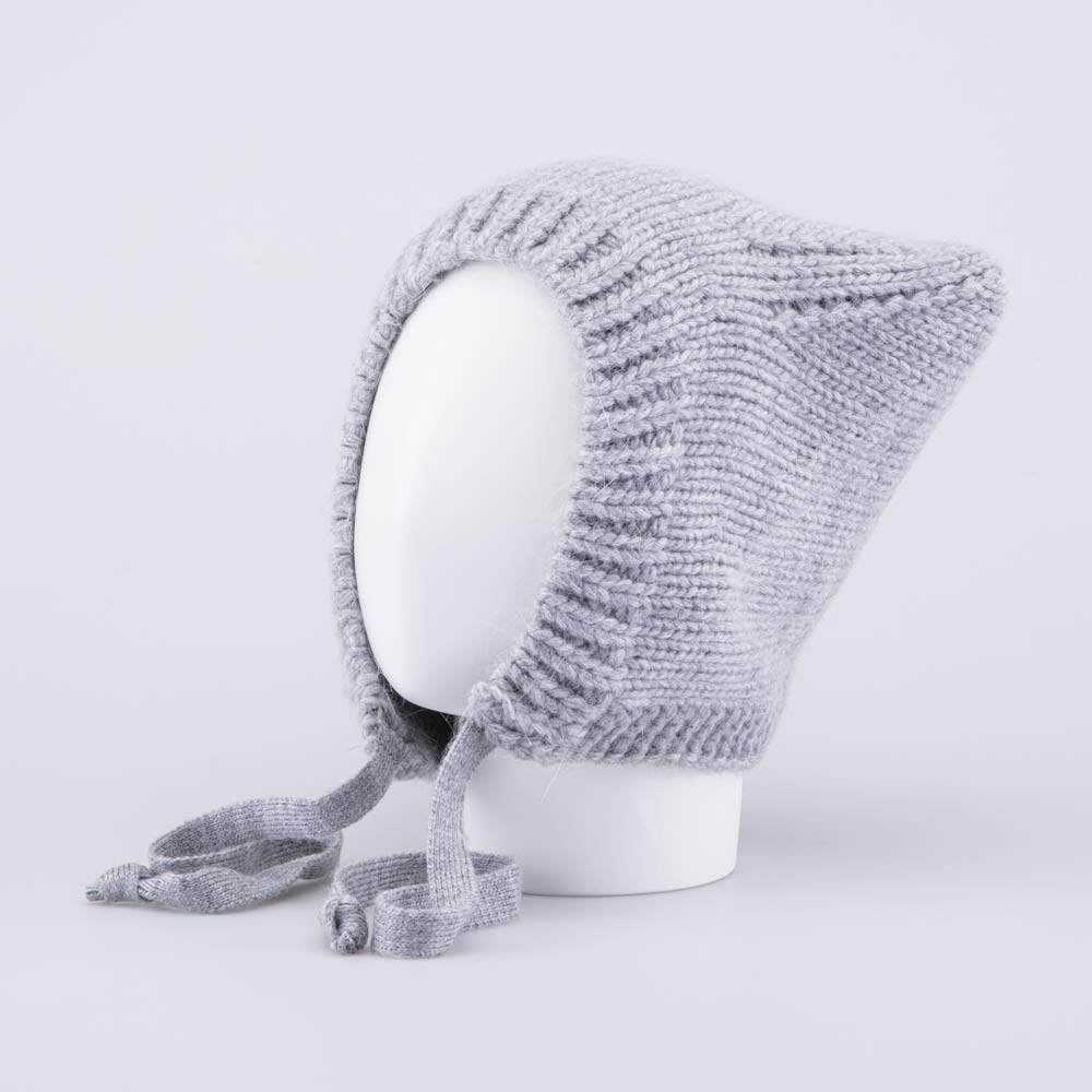 07811437-42 Шапка-чепец детская светло-серый, все фото 2