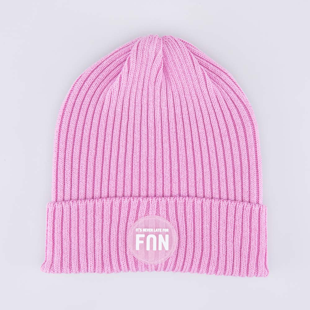07811951-41 Шапка с отворотом детская FUN розовый, все фото 1