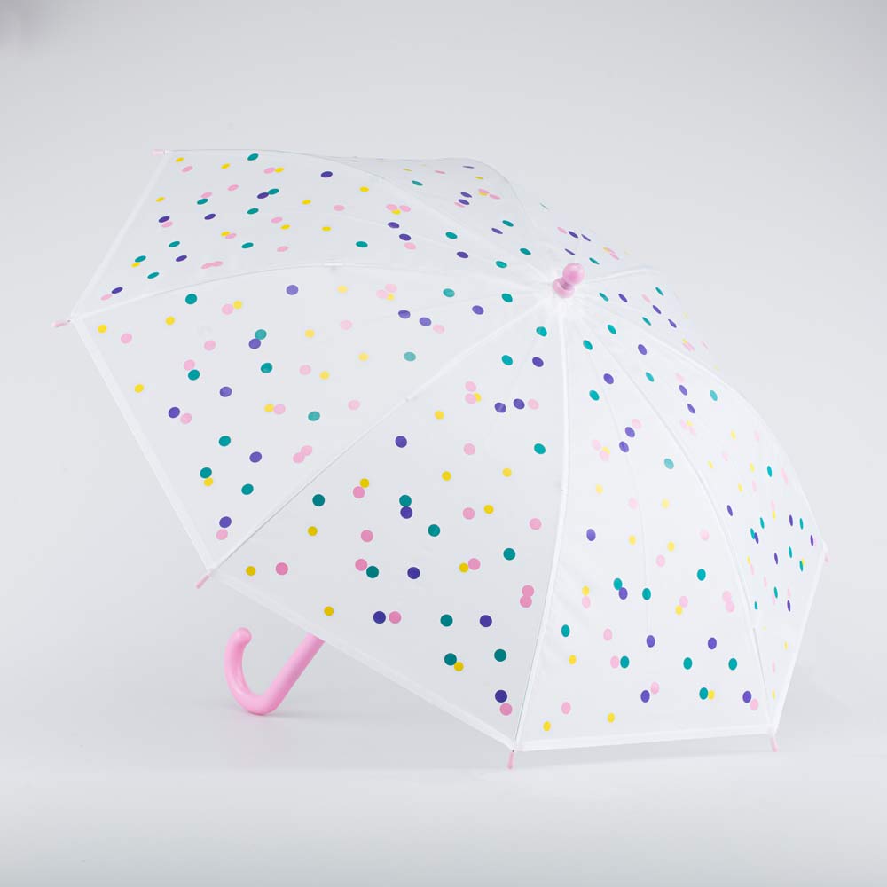 03807090-40 Зонт детский Горошек прозрачный, все фото 3