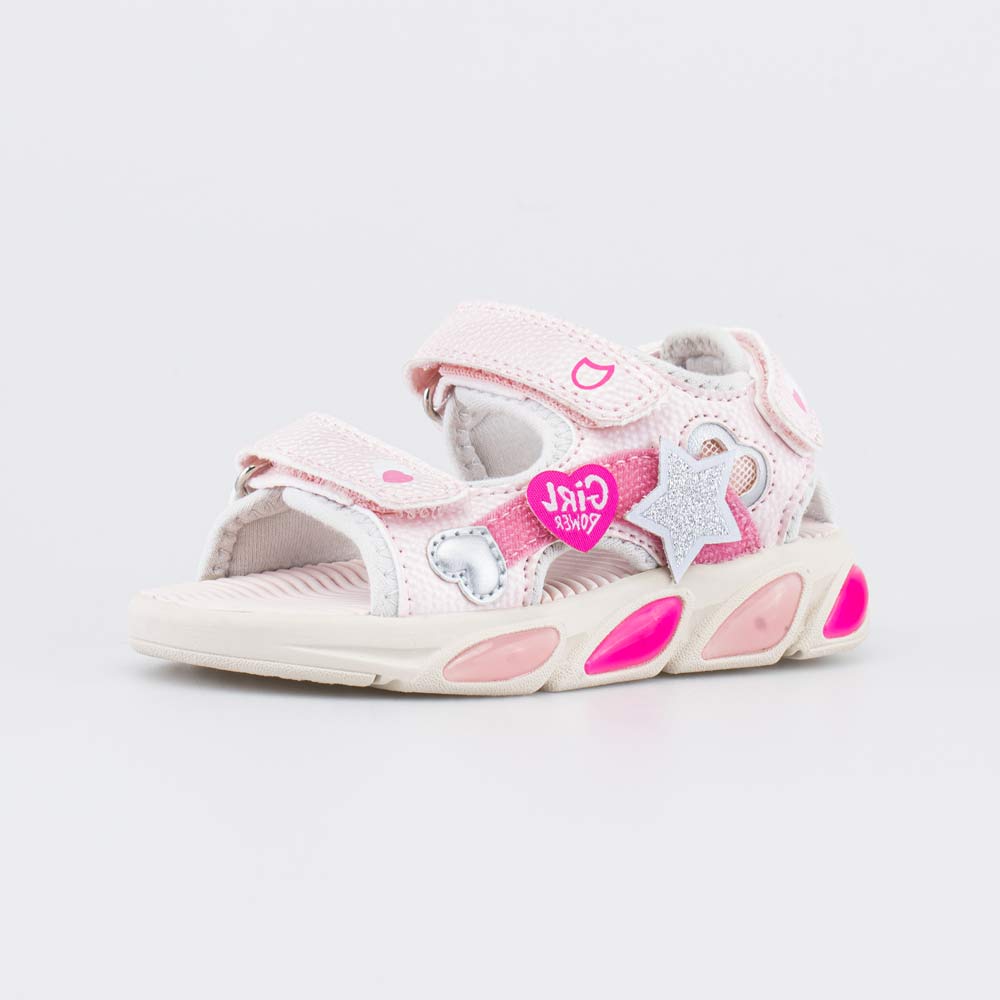 124044-12 Светящиеся пляжные сандалии со съемными нашивками, все фото 1