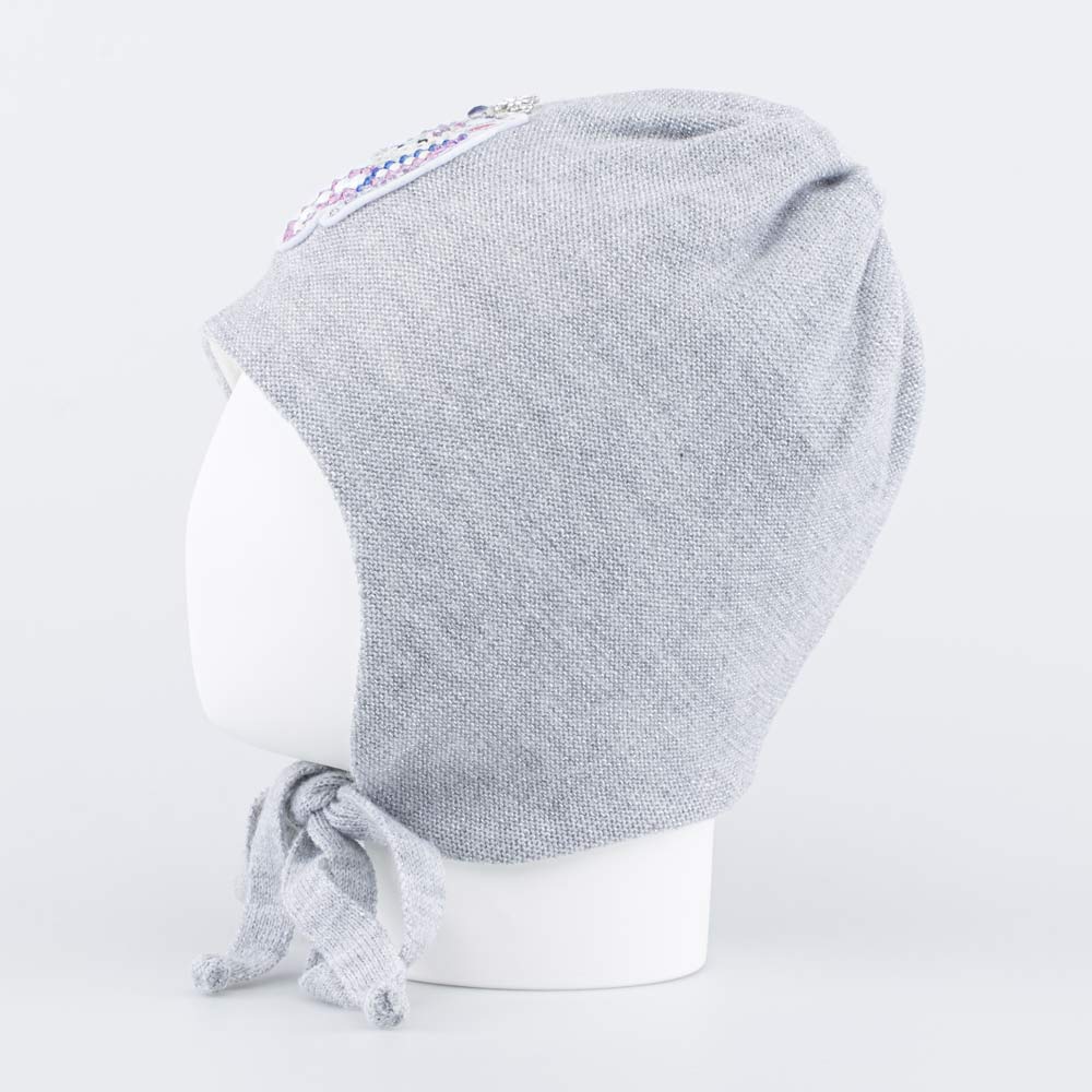 07811663-40 Тонкая шапка на весну/осень Единорог серебристый, все фото 2