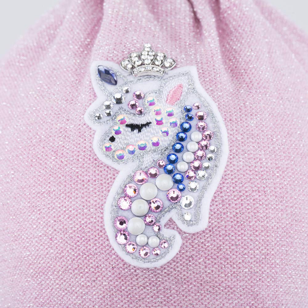 07811664-40 Тонкая шапка на весну/осень Единорог розовый, все фото 3