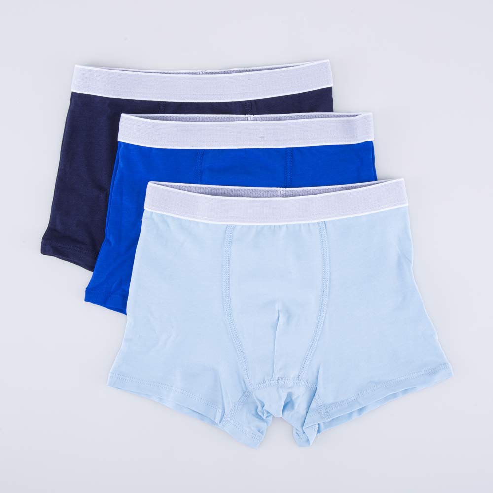 07755022-40 Комплект из 3-х трусов-боксеров для мальчика Синий, все фото 1