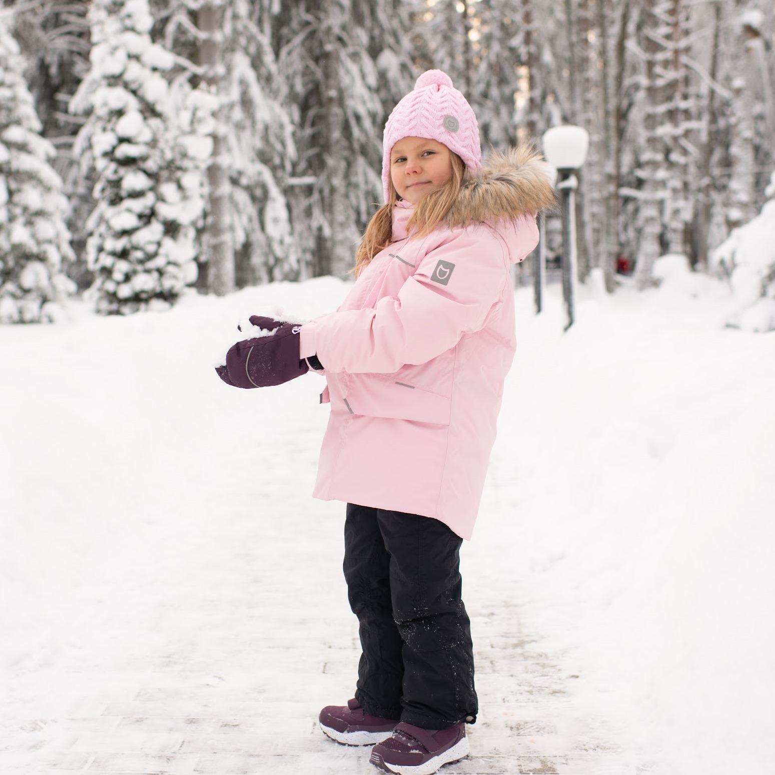 07857014-40 Зимняя куртка-парка для девочки розовый, все фото 6