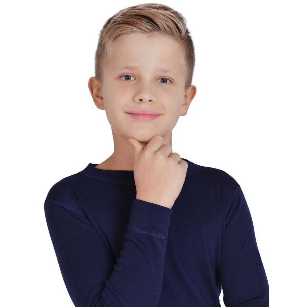 4SJ2HLRU-013 Термофутболка для мальчиков-подростков NORVEG Soft Teens синий, все фото 4