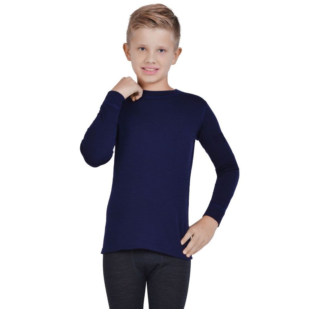 4SJ2HLRU-013 Термофутболка для мальчиков-подростков NORVEG Soft Teens синий, все фото 1