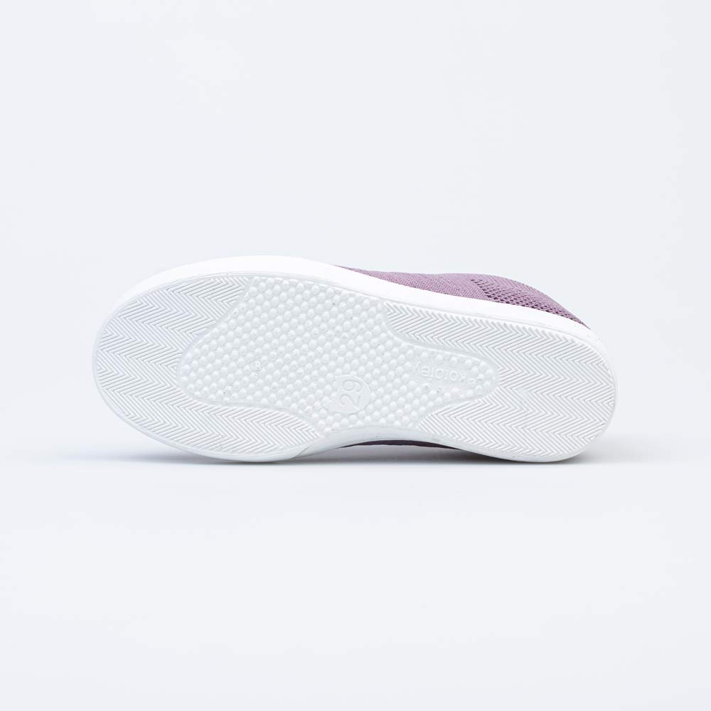 531190-16 Кеды из вязаного текстиля для девочки сиреневый, все фото 3