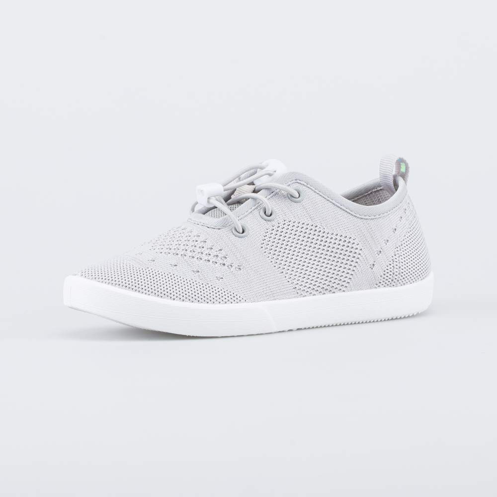 531239-18 Кеды из вязаного текстиля для девочки светло-серый, все фото 1