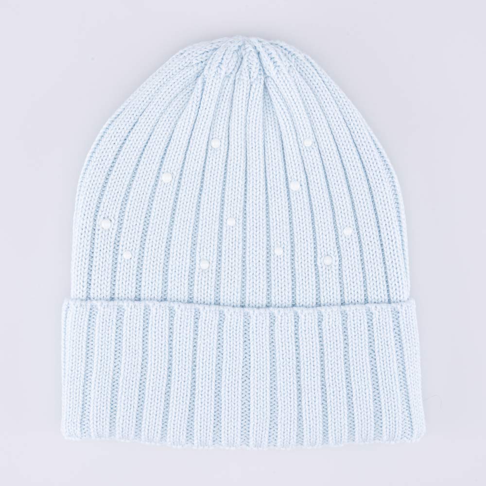 07811995-40 Шапка с отворотом детская светло-голубой, все фото 1