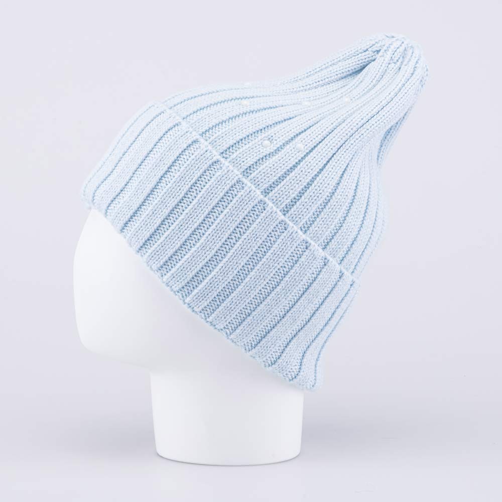 07811995-40 Шапка с отворотом детская светло-голубой, все фото 3