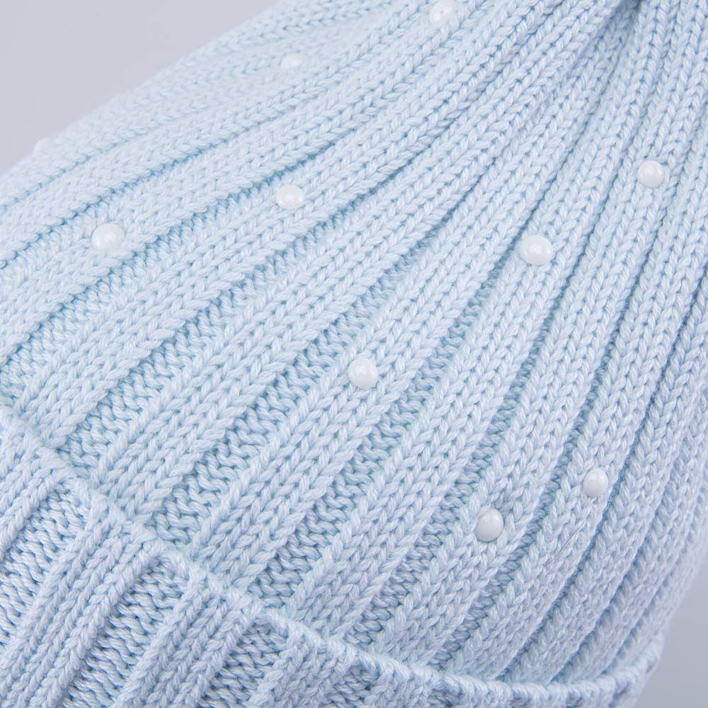 07811995-40 Шапка с отворотом детская светло-голубой, все фото 4