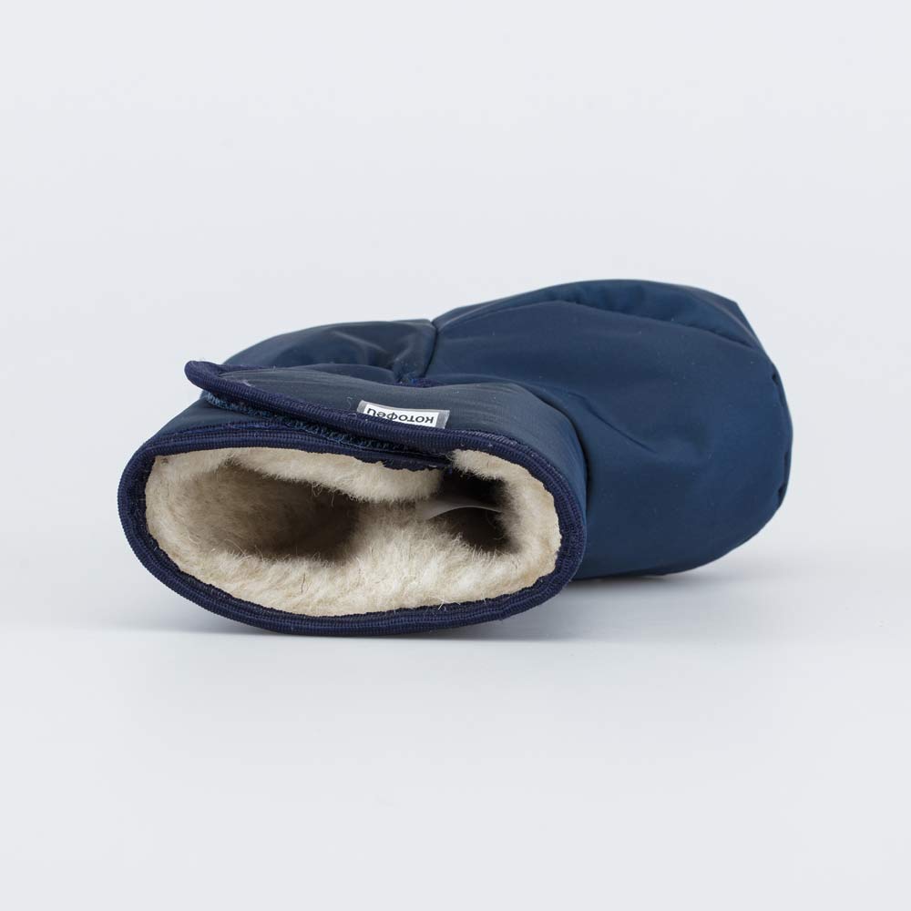 001107-40 Теплые меховые пинетки на липучке	, все фото 4