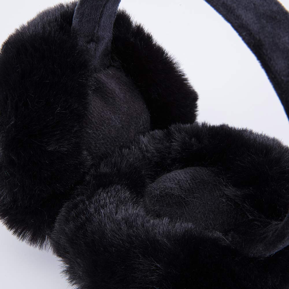 07818005-40 Меховые наушники для девочки Черный, все фото 3