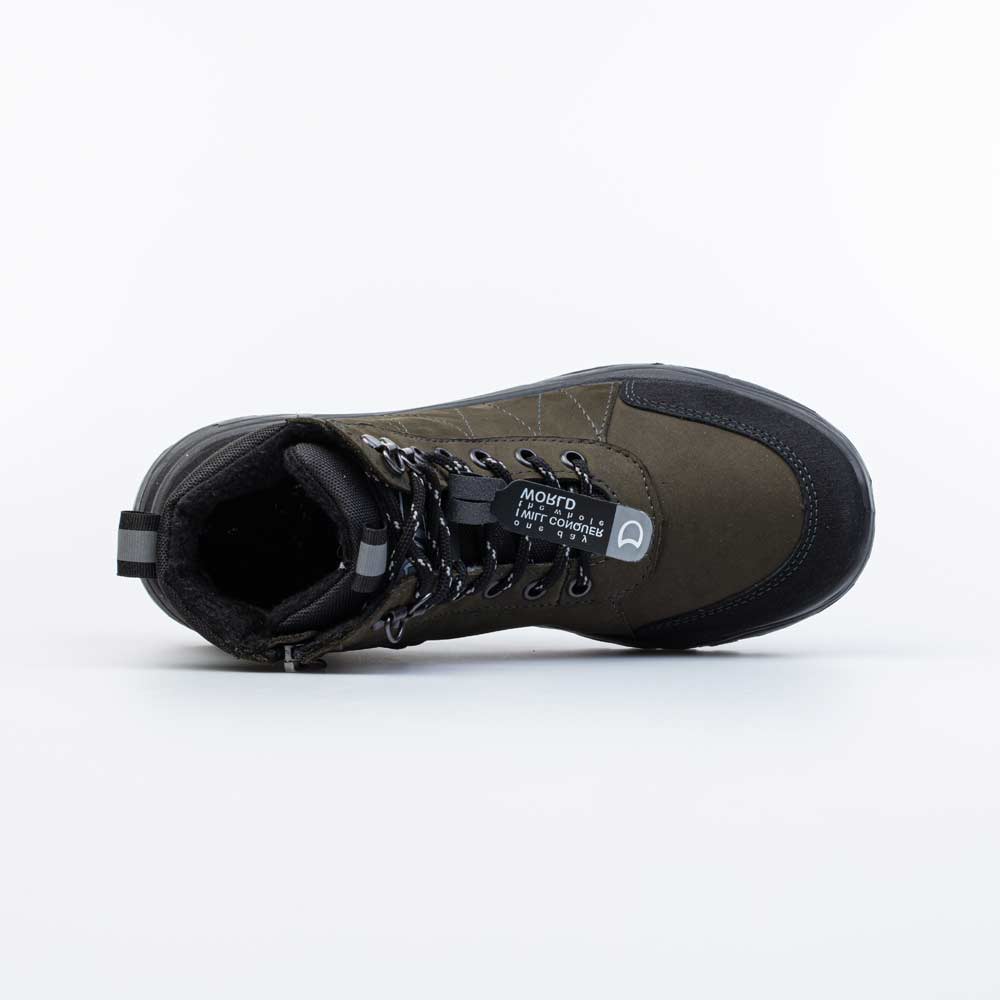 652185-32 Утепленные ботинки для мальчика хаки, все фото 4