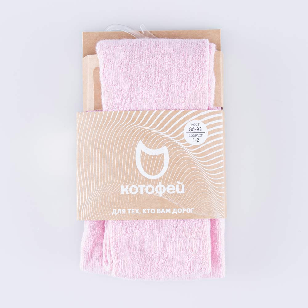 07032438-40 Ажурные колготки для девочки розовые, все фото 2
