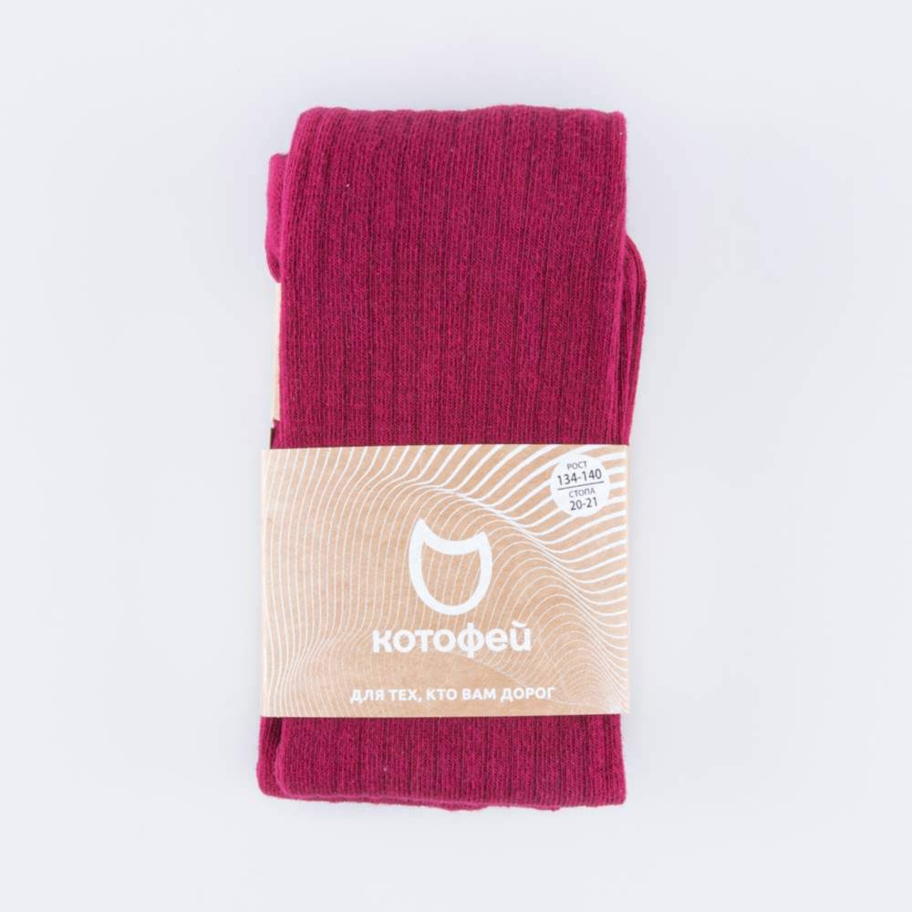 07032486-40 Колготки-лапша детские бордовые, все фото 2