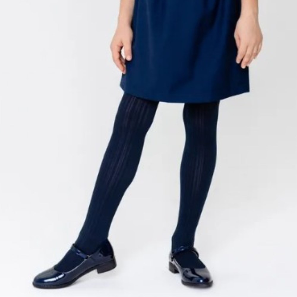 07832269-40 Детские колготки в рубчик 60DEN BNM синий, все фото 2