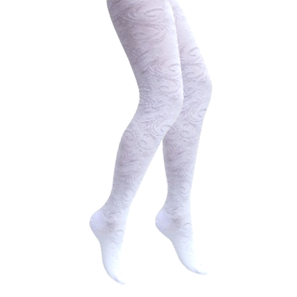 07032437-40 Ажурные колготки для девочки белые, все фото 1