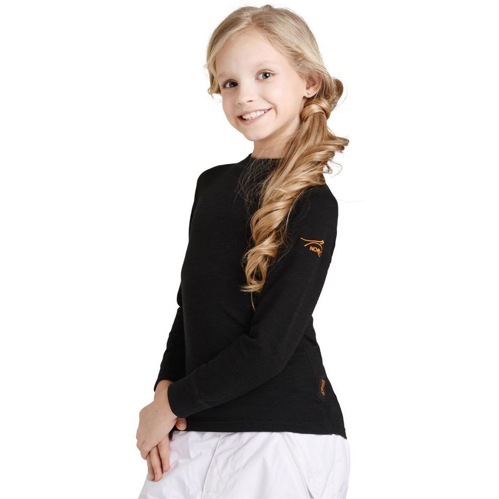 4U3HLRU-002 Термоджемпер детский NORVEG ACTIVE KIDS черный, все фото 4