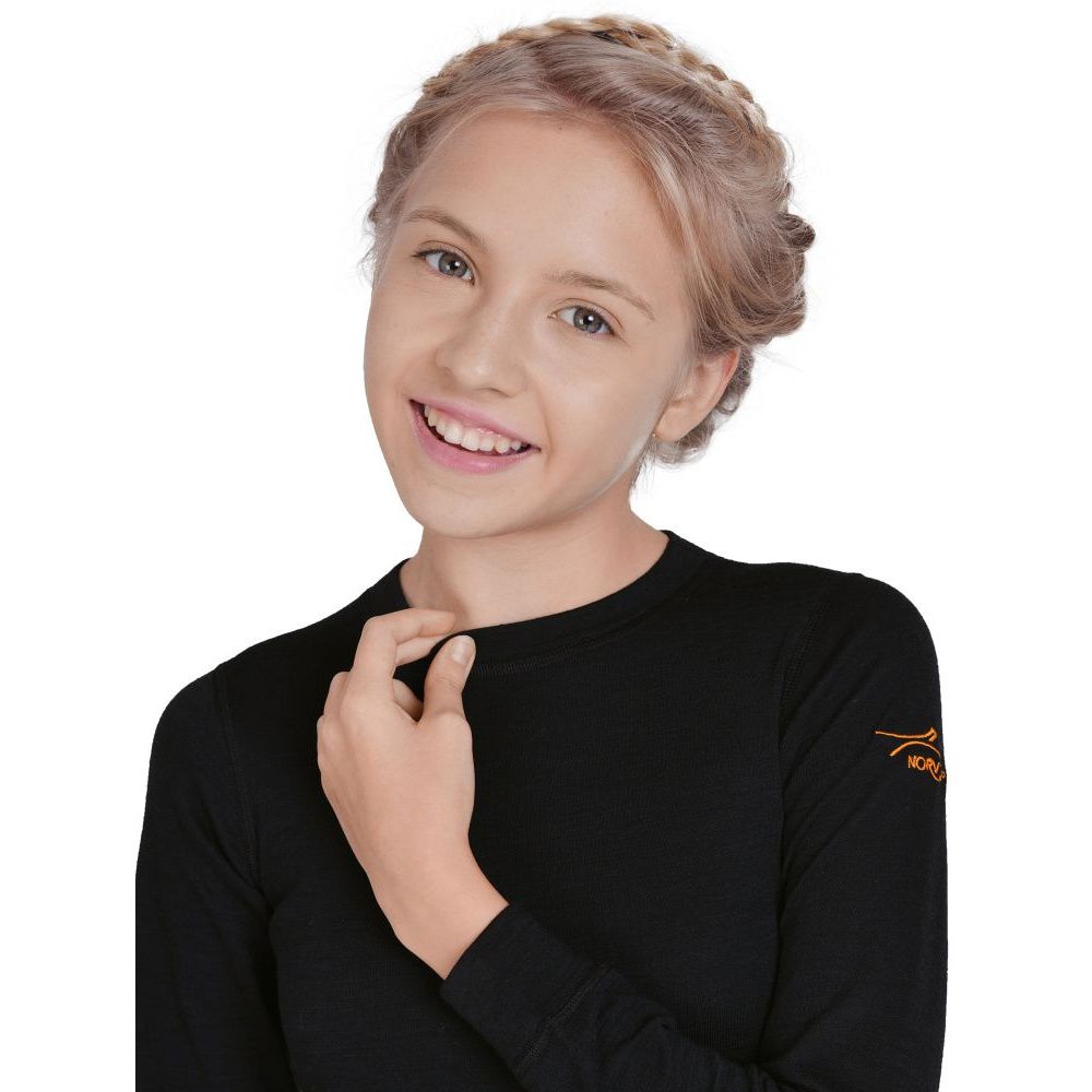 4U3HLRU-002 Термоджемпер детский NORVEG ACTIVE KIDS черный, все фото 6