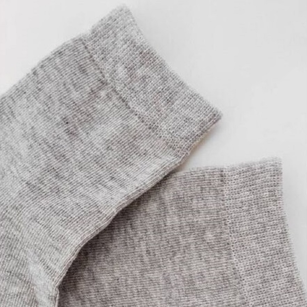 07042563-40 Хлопковые однотонные носки серые, все фото 3