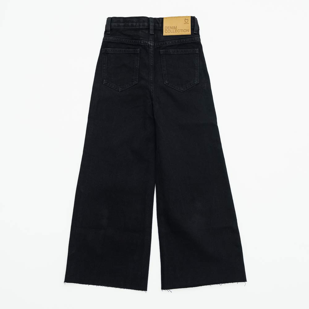 07873021-41 Джинсы-палаццо для девочки черный, все фото 2