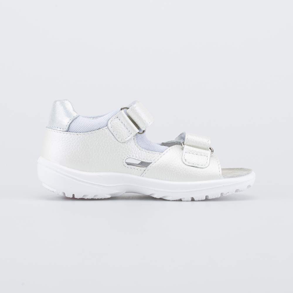 322114-21 Кожаные сандалии для девочки Белый пломбир, все фото 2