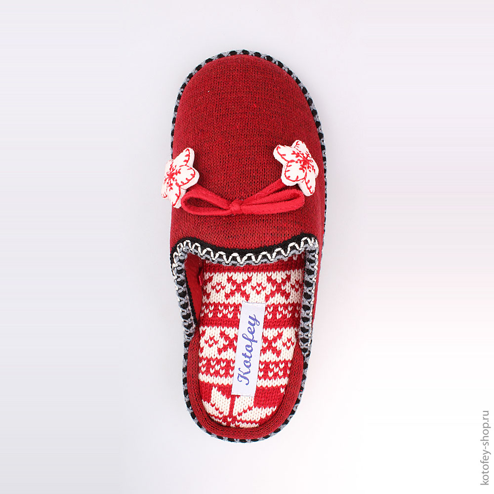 731021-11 Тапочки красные, все фото 4